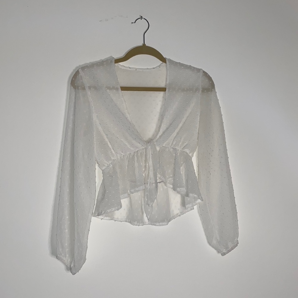 Tie Front Long sleeve